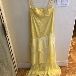 Elegant Yellow Maxi Dress